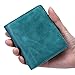 JSLOVE Rfid Blocking Small Compact Bi-fold Leather Pocket Wallet for Women(lake green)