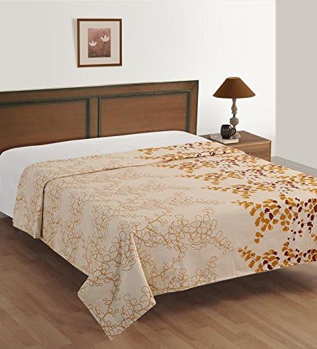 Swayam Cream and Brown Colour Valley of Flower Single Dohar