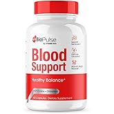 Biopulse Capsules, Official Bio Pulse Blood Support Supplement Pills, Biopulse All Natural Advanced Formula Capsule, Biopulse Pills Health Reviews, 1 Month Supply (60 Capsules)