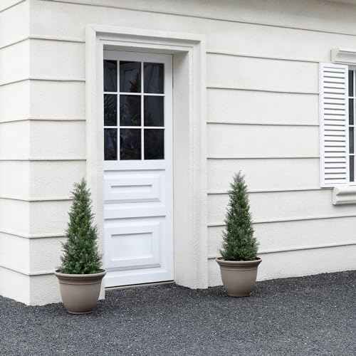 3FT Artificial Cedar Topiary Trees for Outdoors Potted Fake Cypress