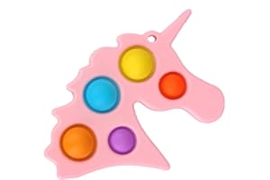 2pcs Kluyuexin Bubble Dimple Fidget Toy,Simple Bubble Dimple Fidget Popper Stress Relief for Adults and Kids (Unicorn Pink)