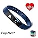 Fitness Tracker ID115 Heart Rate Monitor TopBest Sedentary Call Reminding Remote Self-Timer Sleep QualityCalorie Counter Pedometer Wristband with Touch Screen Smart Bracelet For Android iOS Phone