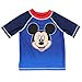 Mickey Mouse Roadster Racers Toddler Boys Swim Trunks and Rash Guard Set (3T, Red/Blue)