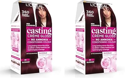 L'Oréal Casting Crème Gloss Black Cherry 360 Pack of 2 Semi-Permanent Dye