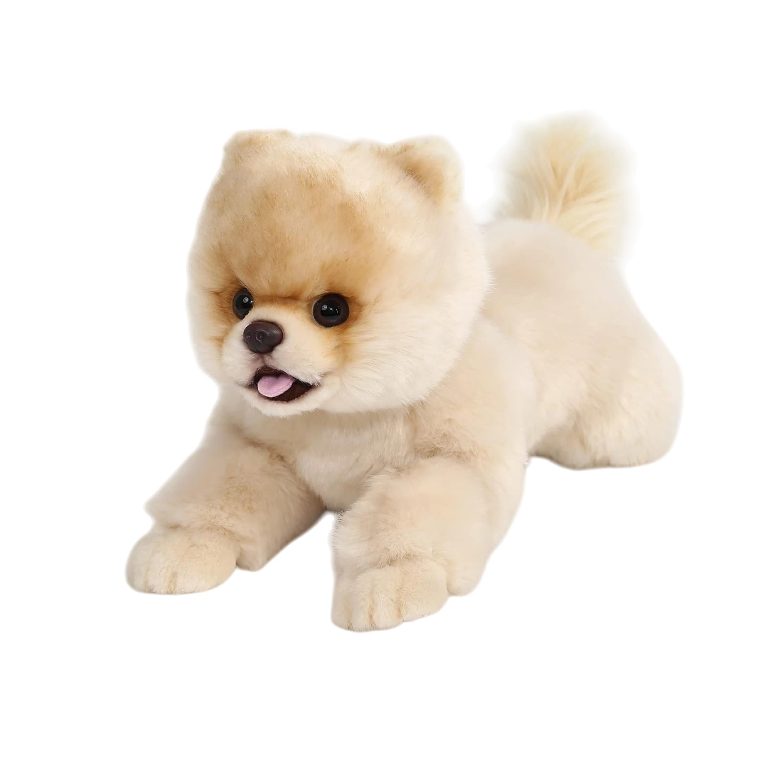 Photo 1 of 16 Inch- Pomeranian Stuffed Animals Toy Dog,Plush Puppy Realistic Cute Toy Dog Present Gift for Girls Boys