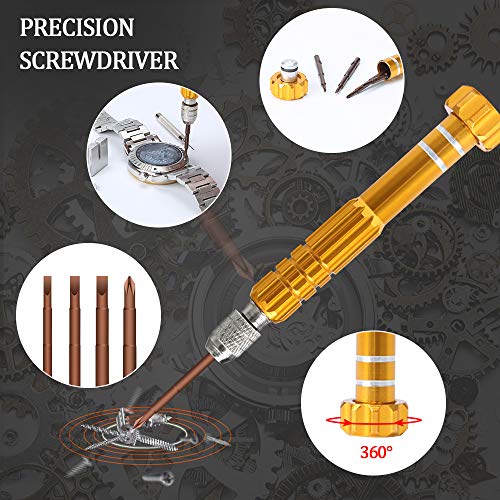 Watch Repair Tools Kits, Kingsdun Upgraded Version 149pcs Watches Battery Replacement Watchband Link Remover Spring Bar Tool Kit with Carrying Case and Instruction Manual