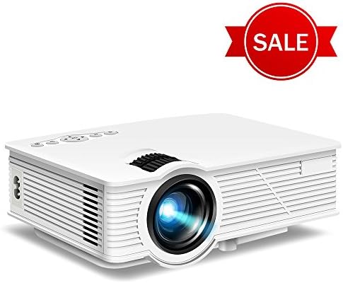 Projector, CiBest LED Mini Portable Projector, 1500 lm Luminous Flux Video Projector with 130'' Display and 1080P Support, Compatible with Fire TV Stick, HDMI, VGA and USB with Free HDMI Cable