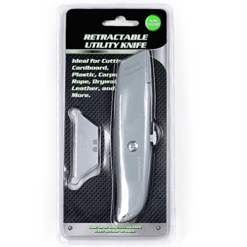 Katzco Retractable Utility Knife Box Cutter 2 Notch Replacement
