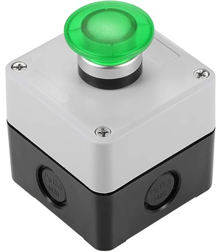 ATO Momentary Push Button Switch Station Box, 1 NO+1NC, ABS One