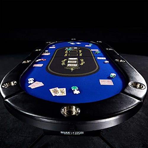 Barrington Texas Holdem Poker Table for 10 Players with Padded Rails