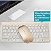 KINGEAR Wireless Keyboard/Mouse Full-size Whisper-quiet Wireless Keyboards and Mouse for Desktop and Mac in Ergonomic Design
