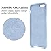 OCYCLONE iPhone 6s Case, [Ultra-Thin Series] Liquid Silicone iPhone 6 6s Case Rubber Shockproof with Soft Microfiber Cloth Cushion Blue Slim Fit for Apple iPhone 6 6s Protective Case - Light Blue
