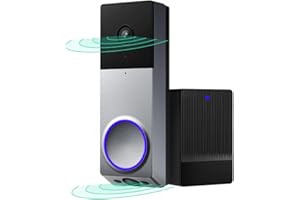 WYZE Duo Cam Doorbell - Security Video Doorbell Battery Powered with Chime, Dual Cameras Door Bell Cam, 2K Full HD and Color 