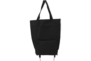 Aramox Foldable Shopping Cart, Portable Multifunctional Storage Bag with Wheels and Weather Proof Fabric, for Grocery Shoppin