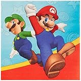 Super Mario Party Lunch Napkins (20) by Party Destination
