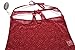 Women's Swirl Mesh Babydoll Set Lingerie Nightwear Sleepwear Dress(Wine,M)