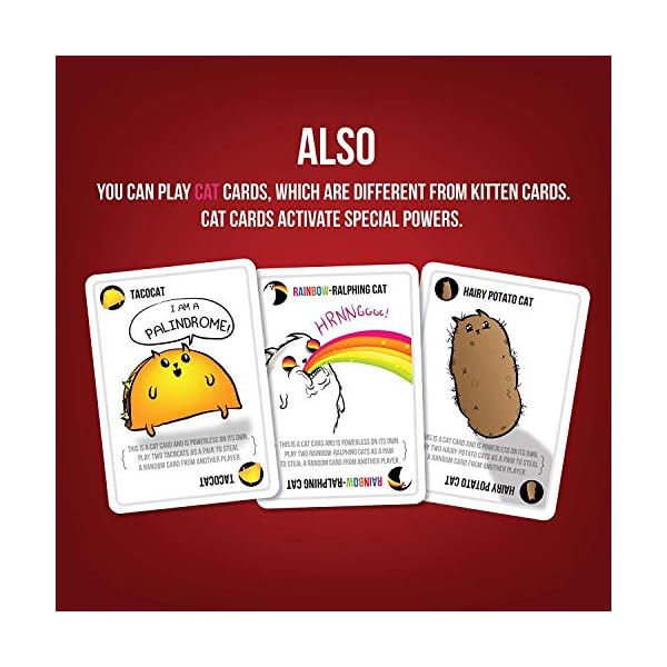 Original Edition by Exploding Kittens - Card Games for Adults Teens & Kids - Fun Family Games - A Russian Roulette Card…