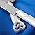 Zehui The Wedding Resin Cake Knife Shovels Carved Interlocking Hearts Design