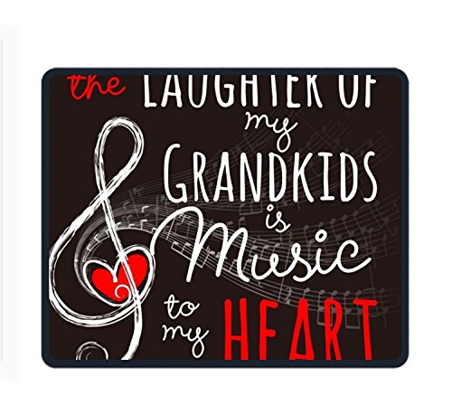 Grandmas Laughter Anti-Slip Gaming Mouse pad Custom Mice Mat Laptop PC Locked Desk pad 9.8 by 11.8
