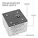 SurSync Waterproof Solar Path Lights Color Changing(RGB) Ice Cube Lamp LED Frosted Glass Brick Rock Lamp In-groud Buried Lights for Indoor &Outdoor 3Pack