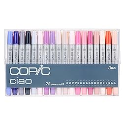 Copic I72B Ciao Markers Set B, 72-Piece