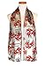 Christmas Scarf - Christmas Candy cane, Poinsettia Design w/Gift Box By Knitting Factory