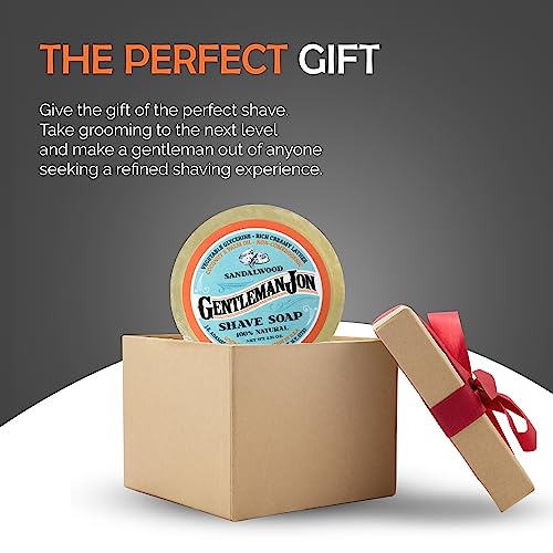 Gentleman Jon Sandalwood Shaving Soap for Men Creates the Perfect