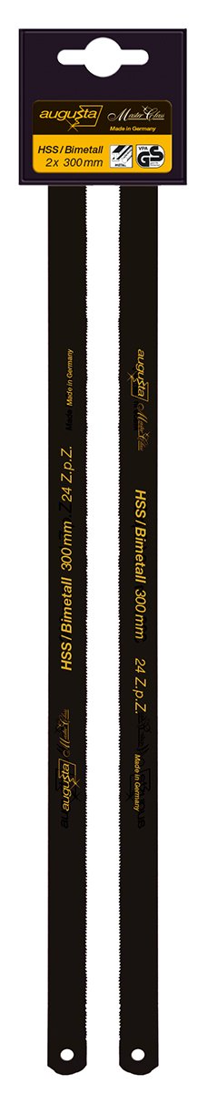 Augusta Replacement Metal Saw Blades - Set of 2, 300 mm HSS/Bi-Metal, Shatter-Proof, 333 2 CL 24 300 AMA