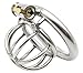 BDSM Ultrashort with Anti Off Lock Stainless Steel Male Chastity Device Belt CD102-4 (cage with 45mm Ring)