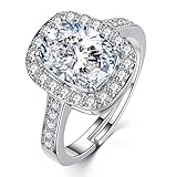 Swarovski Crystal Ring Platinum Plated Zircon for Woman Size Adjustable