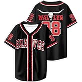 98 Baseball Shirt Women Cow Skull Graphic Fan Tshirt V Neck Country Vintage Jersey Button Down Short Sleeve Tops