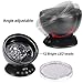 GRDE Remote Control Projector Light With Built-in Music Player 12 LEDs 7 Color Changing Modes Ocean Wave Projector Night Light for Bedroom Living Room (Black)