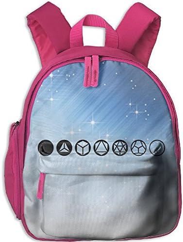Student School Bags Backpack Daypack The 5 Platonic Solids Super Bookbag Break For Kids Pink