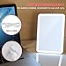 Ameauty Makeup Vanity Mirror with 22 LED Beads, Touch-Screen Light Control, 180°Rotation Adjustable Stand, Chargeable Travel Cosmetic Mirror for Desktop
