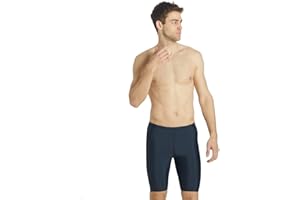 iSwim Essential Solid Jammer Swimsuit – Men's & Boy's Training Swim Shorts, Quick Dry, UPF 50+, Front Lined, Athletic Fit