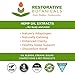 Restorative Botanicals Ultra High Strength Hemp Oil for Body & Mind Benefits - 2500mg Mandarin Orange Flavor (1oz/30ml) 60 Servings