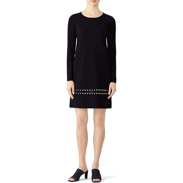 TORY BURCH Lace-Trim Dress レーストリム 長袖ドレス Tory Burch Rent the Runway Pre-Loved Navy Lace Trim Dress