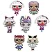 LOL Party's Balloons Surprise Birthday Balloon - Party Favors - Bouquet Decorations Surprise Doll Balloons - Birthday Party Supplies for Girls - 7 Pack For Chirldren’s Party