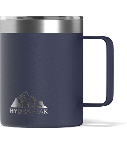 Amazon.com: Hydrapeak 14oz Insulated Coffee Mug with Splash Proof Lid | Stainless  Steel Travel Cup | BPA-Free Double Walled with Handle | Graphite : Home &  Kitchen