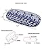 JAVOedge Blue Elephant Fabric Print Eyeglass Case