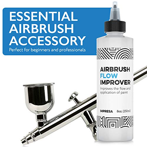 Airbrush Flow Improver Paint Set 8oz (250 ml) Reduce Clogs & Dry Needle
