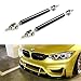 iJDMTOY (2) Universal Black Aluminum Front Bumper Lip Splitter Strut Rod Support Bars, 6 to 7.5 Inches (152mm to 190mm) Adjustable