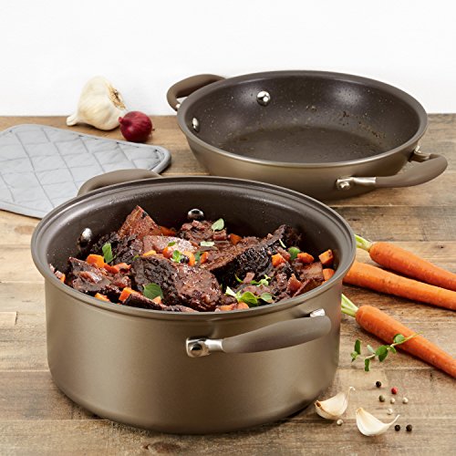 Anolon 83868 Advanced Hard Anodized Nonstick Stockpot / Dutch Oven with