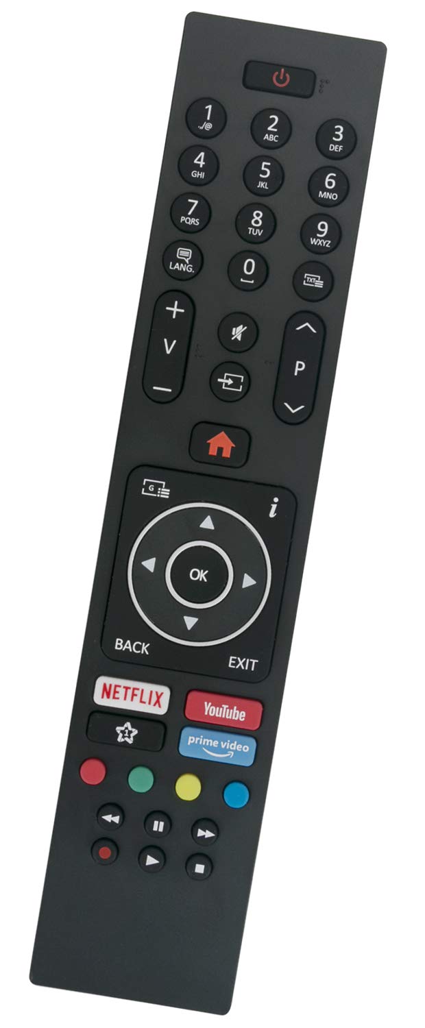 ALLIMITY RC43135P Remote Control Replacement for Finlux XUHD TV 22-FDMD-5160 24-FHDMC-5165 39-FHE-5660 43-FFC-5661 43-FFE-5661 49-FFD-5660 50FUD7020 65FUD8060 75FUD8520