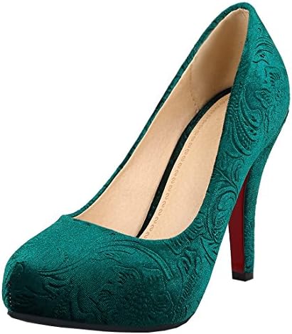 Artfaerie Women's Stiletto High Heel Court Shoes with Platform Round Toe Elegant Work Dress Pumps