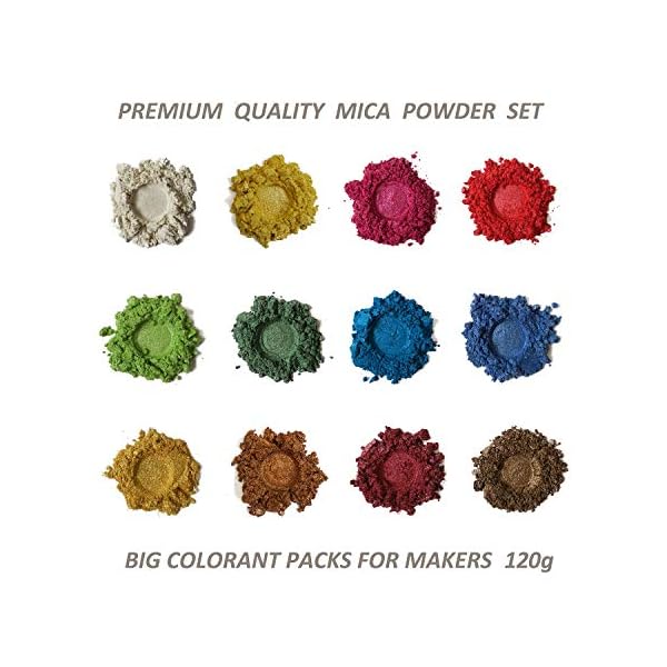 Savon Artisanal Kit De Pigments En Ru00e9sine De Mica, 8 Couleurs Polarisu00e9es En Poudre De Pigment Perlu00e9 Aurora Mica Kit De Pigments En Ru00e9sine Pour Fabrication De Savon Et Poudre De Mica