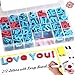 Magnetic Letters Kit, 212Pcs A-Z Foam Magnetic Letters, Alphabet Letters with Large Double-Side Magnet Board and Learning Cards, Educational Refrigerator Magnets for Preschool Learning Spelling