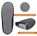 ULTRAIDEAS Men's Lightweight Cotton Slippers with Memory Foam and Soft Sole (Grey/Grey,13-14)