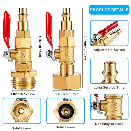 Messing Druckluftadapter 3/4 Zoll - Frostschutz Adapter Für Gartenbewässerung & Wohnmobile