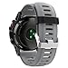 Band for Garmin Fenix 3 / Fenix 3 HR/Fenix 5X, Soft Silicone Wristband Replacement Watch Band for Garmin Fenix 3 / Fenix 3 HR/Fenix 5X Smart Watch (Grey)